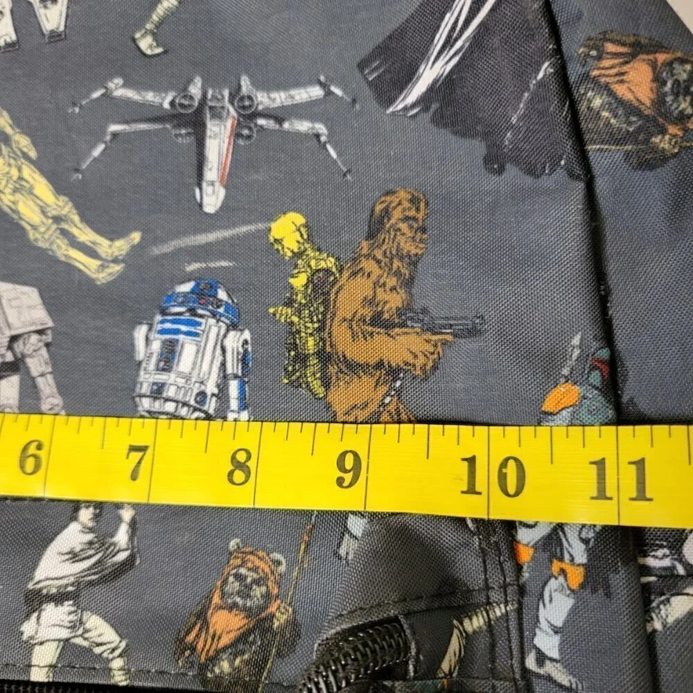 Star Wars 17'' Backpack All-Over Print Bag Comic Characters - RARE